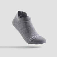 Kids' Low-Cut Tennis Socks Tri-Pack RS 160 - Black/Black/Grey