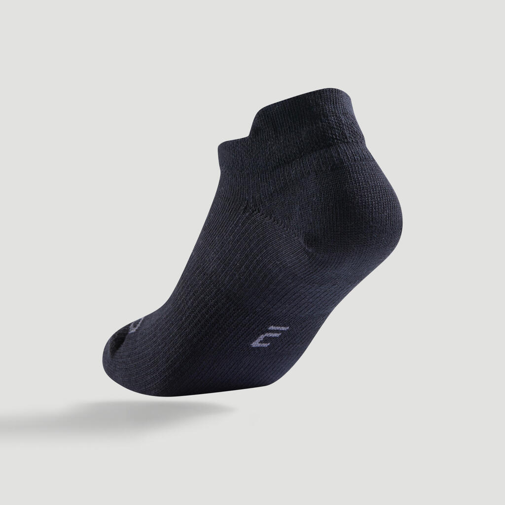 Kids' Low Tennis Socks RS 160 Tri-Pack - Green/Purple
