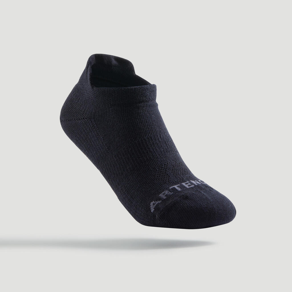 Kids' Low Tennis Socks RS 160 Tri-Pack - Green/Purple