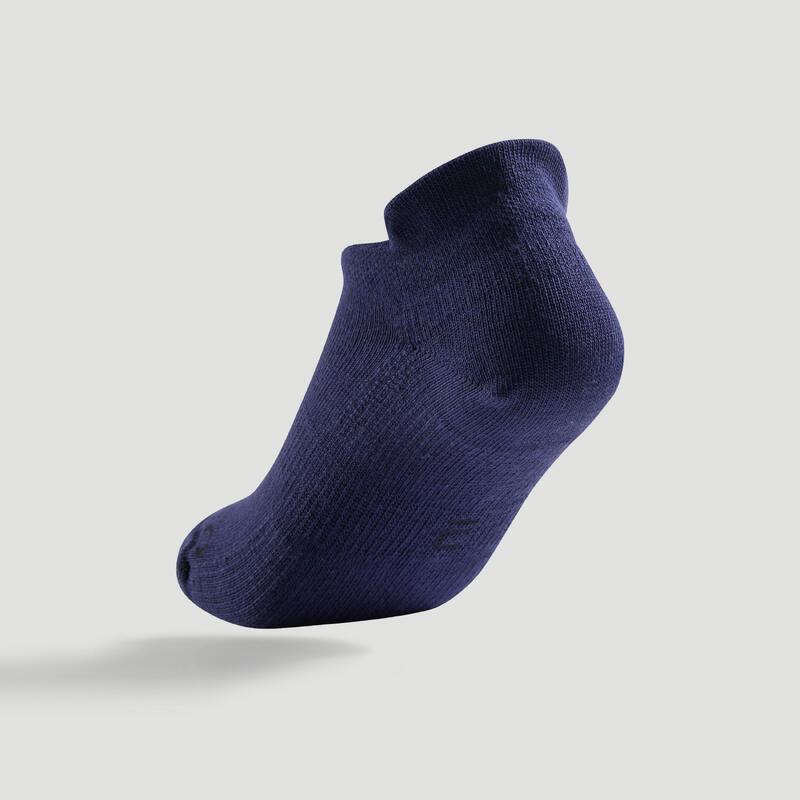 Dětské nízké tenisové ponožky RS160 bílo-modré 3 páry 