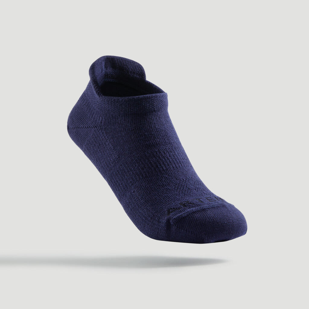 Kids' Low Tennis Socks RS 160 Tri-Pack - Green/Purple