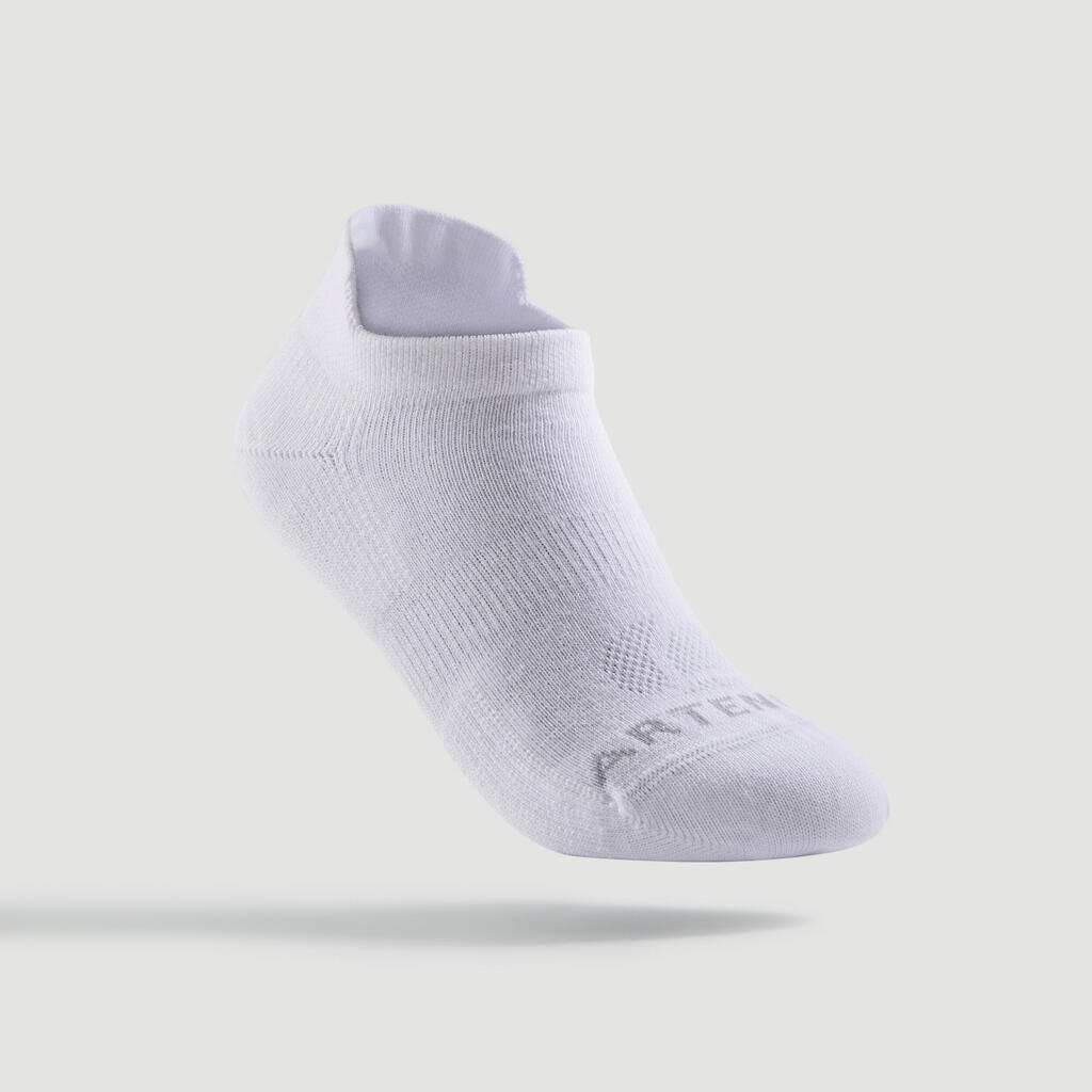 CHAUSSETTES DE SPORT ENFANT BASSES ARTENGO RS 160 BLANC LOGO COEUR LOT DE 3 @