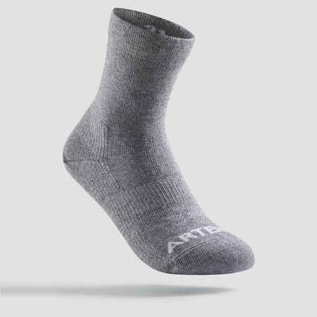 Kids' High Sports Socks Tri-Pack RS 160 - Black/Grey