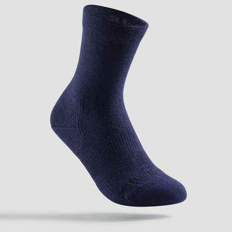 Kids' High Sports Socks Tri-Pack RS 160 - White/Navy