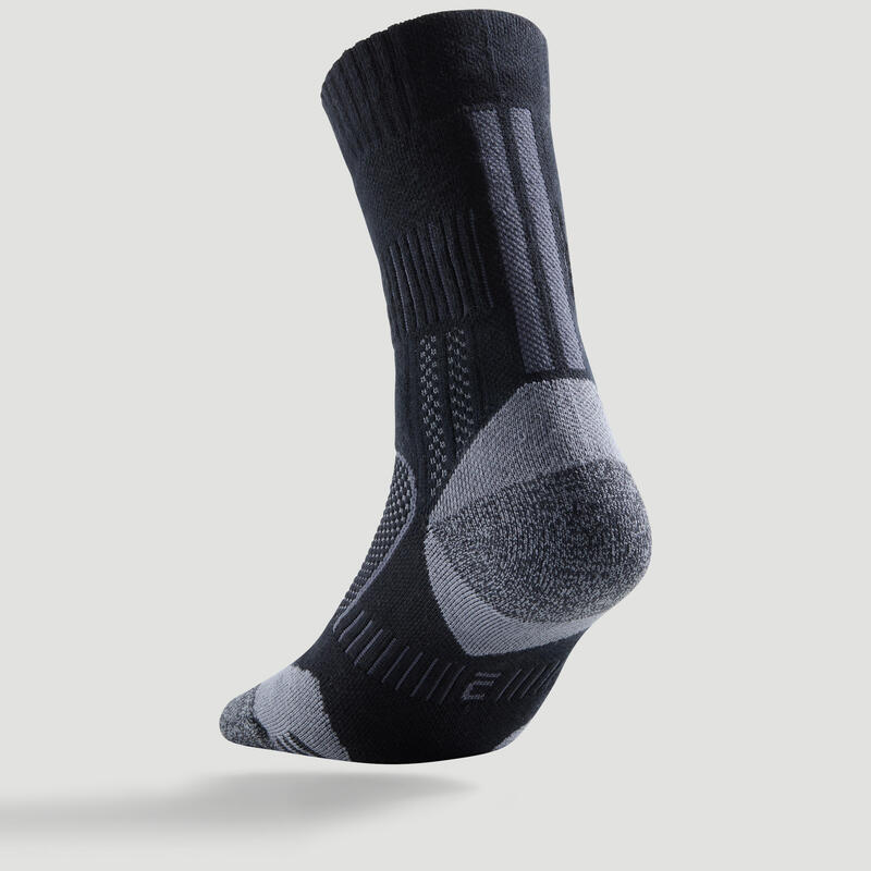 Tenis Çorabı - Uzun Konçlu - 3 Çift - Siyah / Gri - RS 900