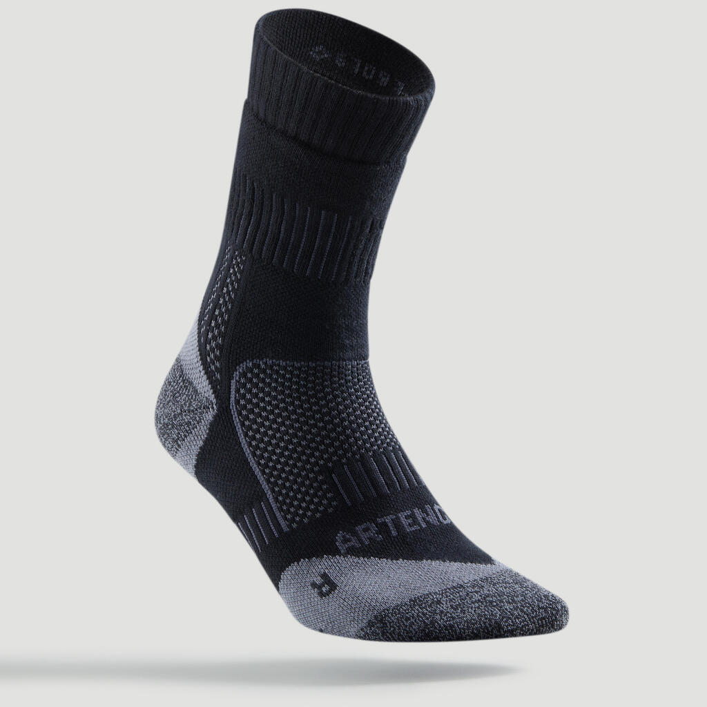 Chaussettes tennis coton hautes Gael Monfils - RS 900 blanc cassé lot de 3