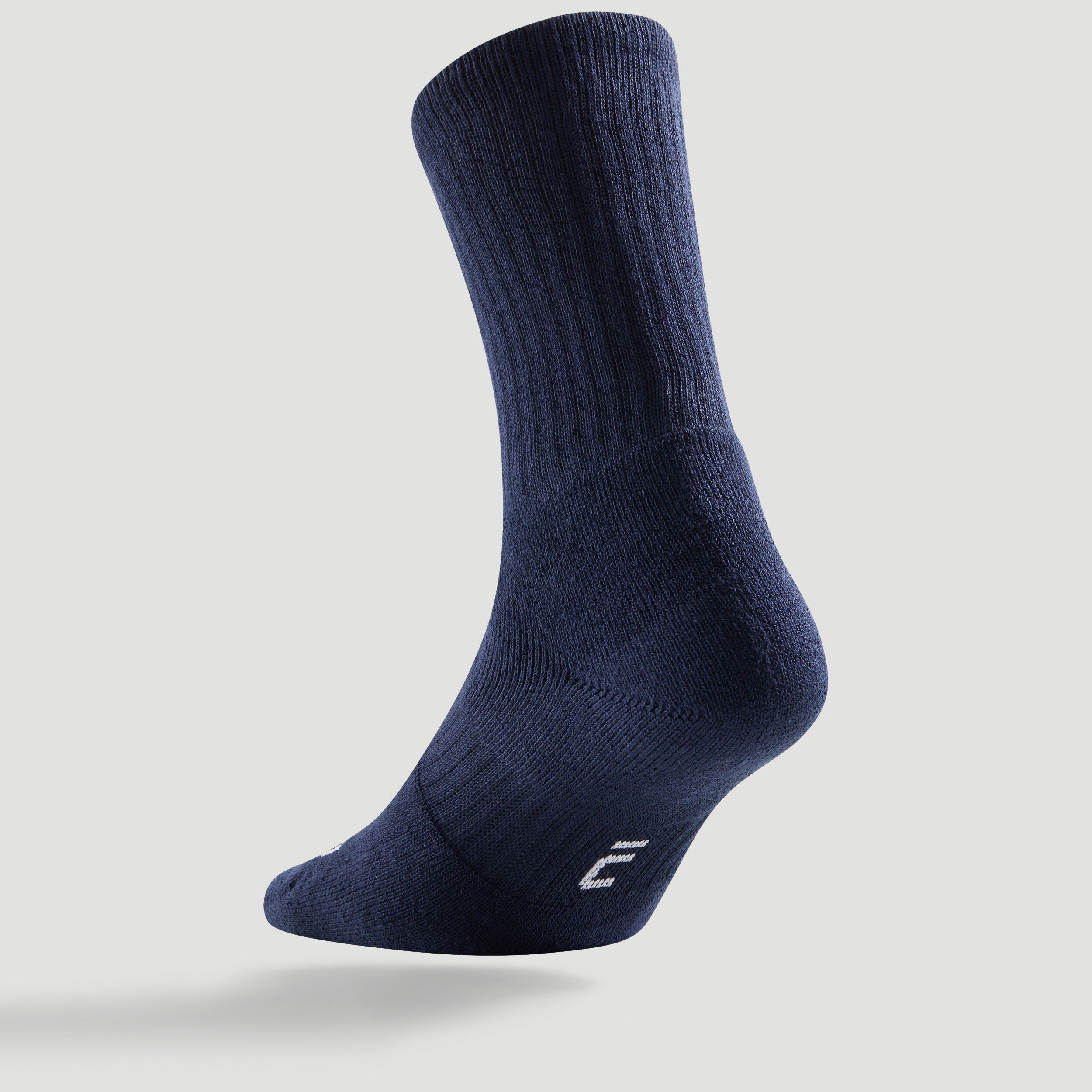 High Tennis Socks RS 500 Tri-Pack - Navy 3/6