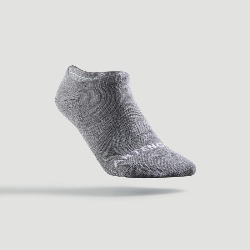 CHAUSSETTES DE SPORT BASSES ARTENGO RS 160 NOIR GRIS LOT DE 3