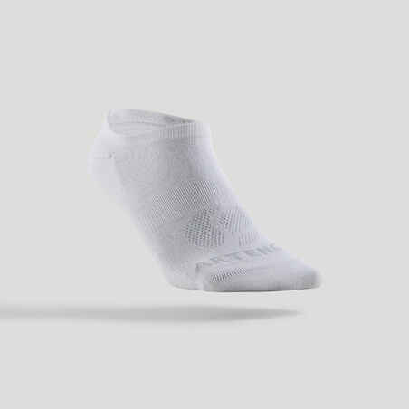 Calcetines cortos de tenis Pack de 3 Artengo  RS 160 blanco azul marino