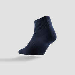 Κάλτσες τένις μεσαίου ύψους RS 500 3 ζεύγη - Μπλε μαρέν