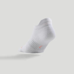 CHAUSSETTES DE SPORT BASSES ARTENGO RS 500 ROSE BLANC VERT LOT DE 3