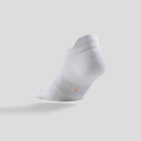 Low Tennis Socks RS 500 Tri-Pack - White/Green