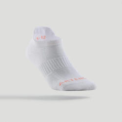 CHAUSSETTES DE SPORT BASSES ARTENGO RS 500 ROSE BLANC VERT LOT DE 3