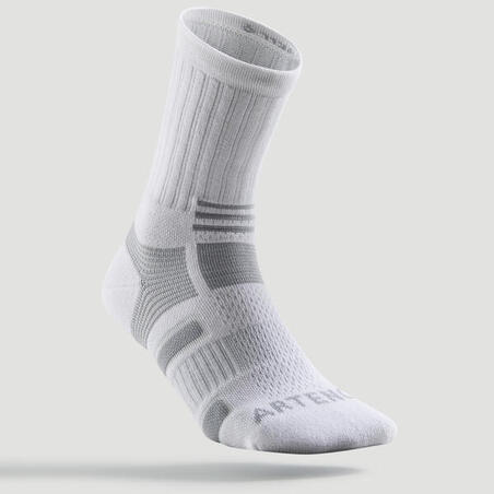 Високі шкарпетки 560 для тенісу, 3 пари - Білі/Сірі