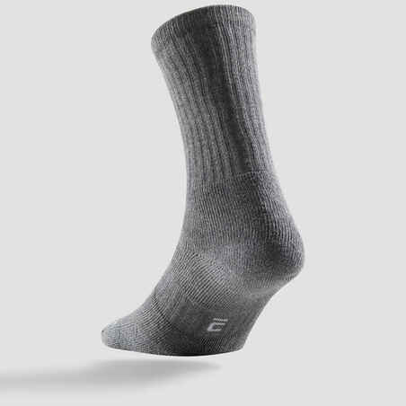 High Tennis Socks RS 500 Tri-Pack - Grey