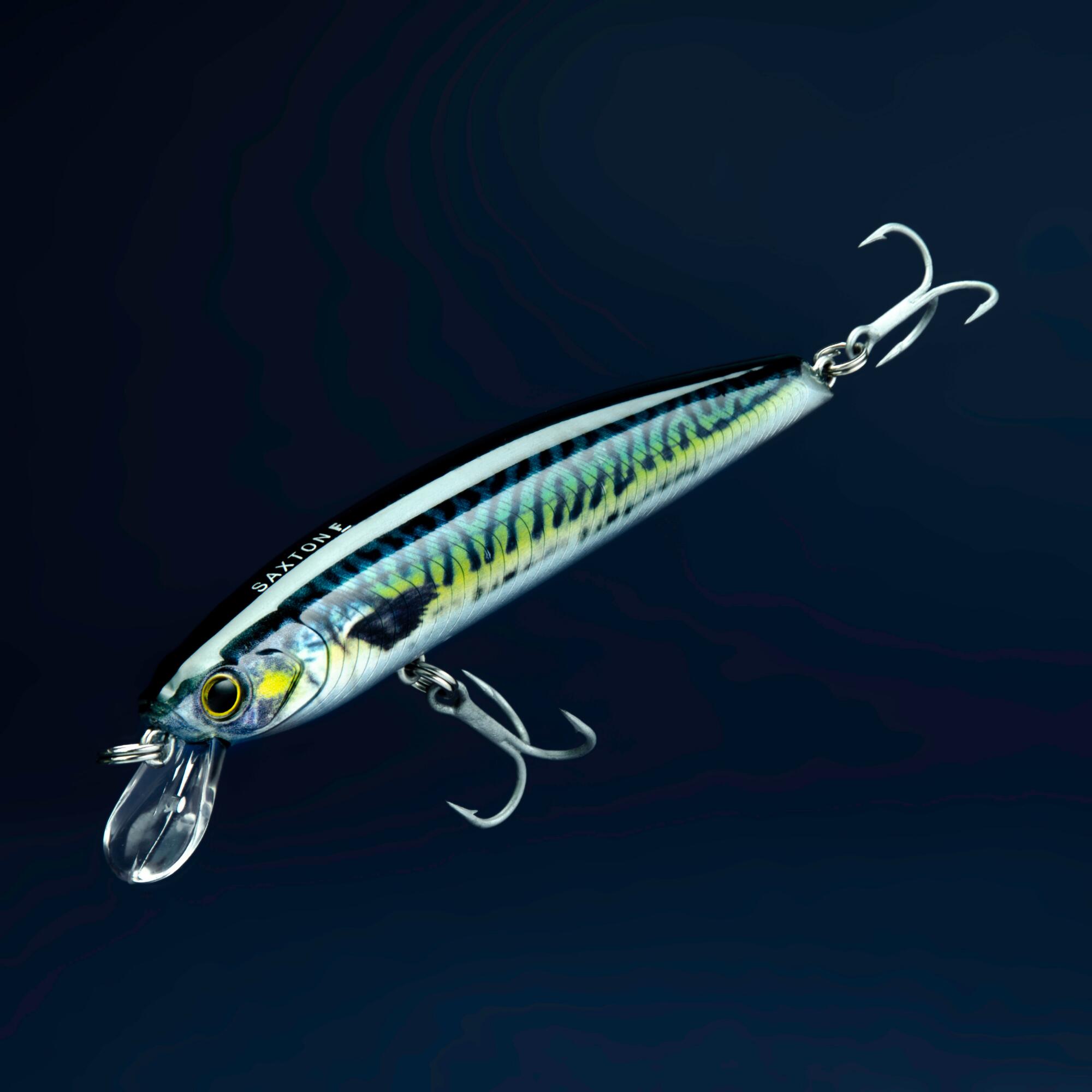 Poisson nageur SAXTON 110F Mack vert pêche au leurre en mer 2/9