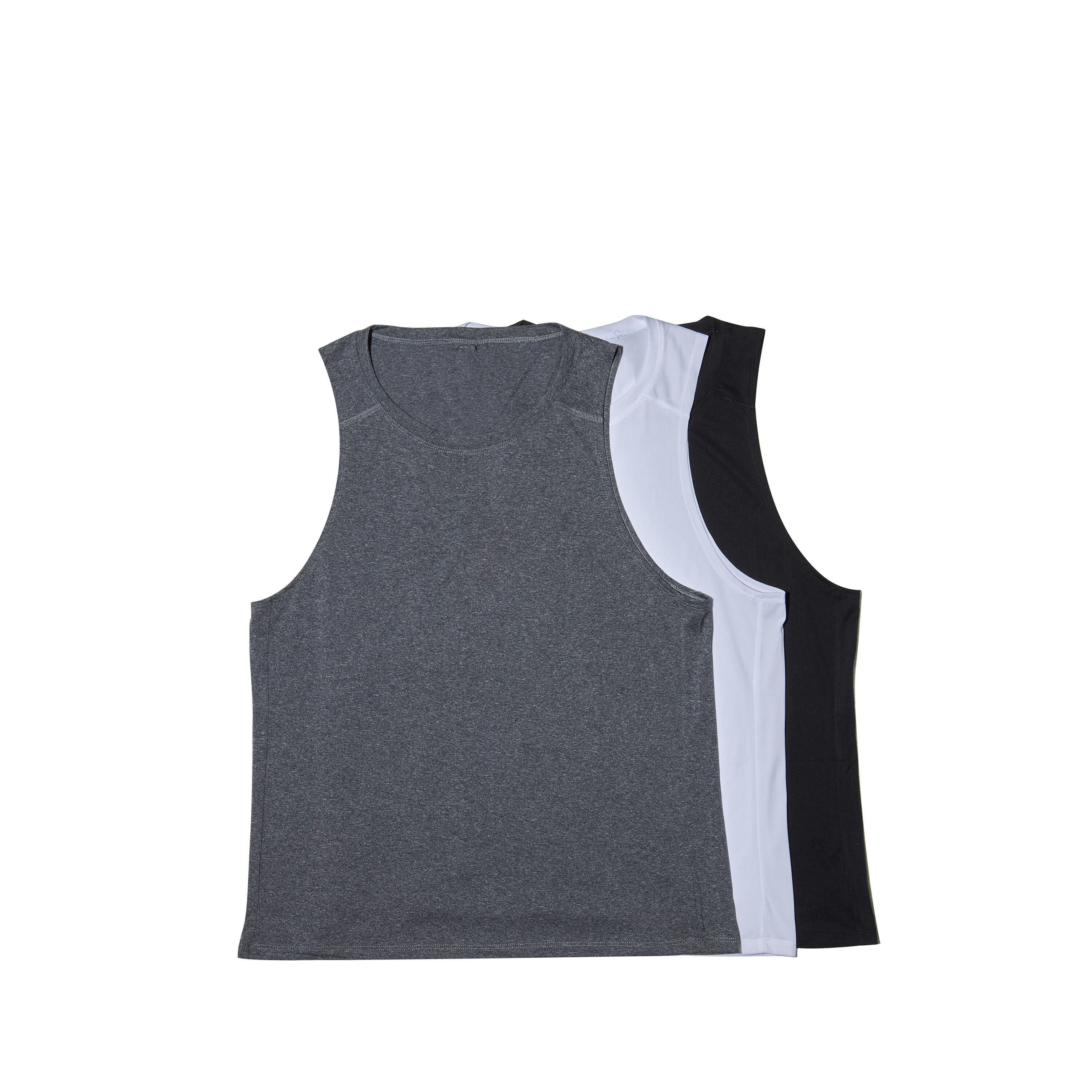 Men's Breathable Crew Neck Essential Collection Tank Top - Grey