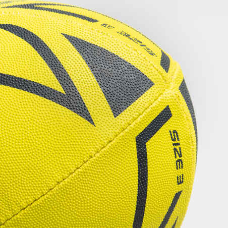 Size 3 Rugby Ball Initiation - Yellow