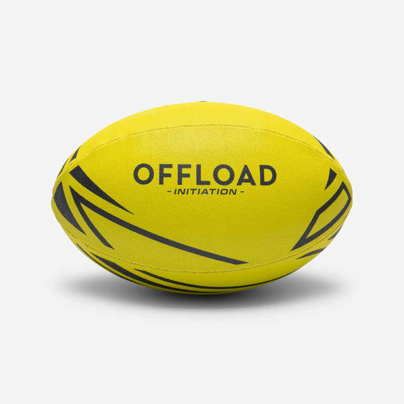 Balón de Rugby Offload Iniciación Talla 3 Amarillo