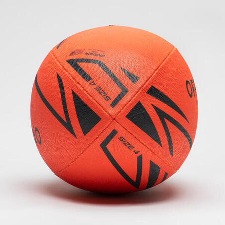 Narandžasta lopta za ragbi INITIATION (veličina 4)