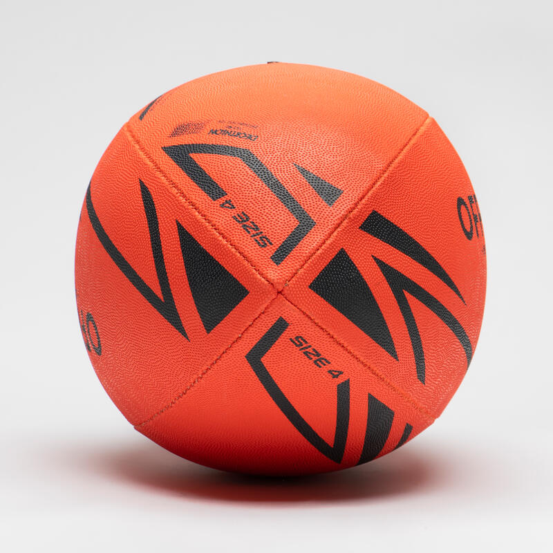 Ballon de rugby taille 4 - Initiation light orange