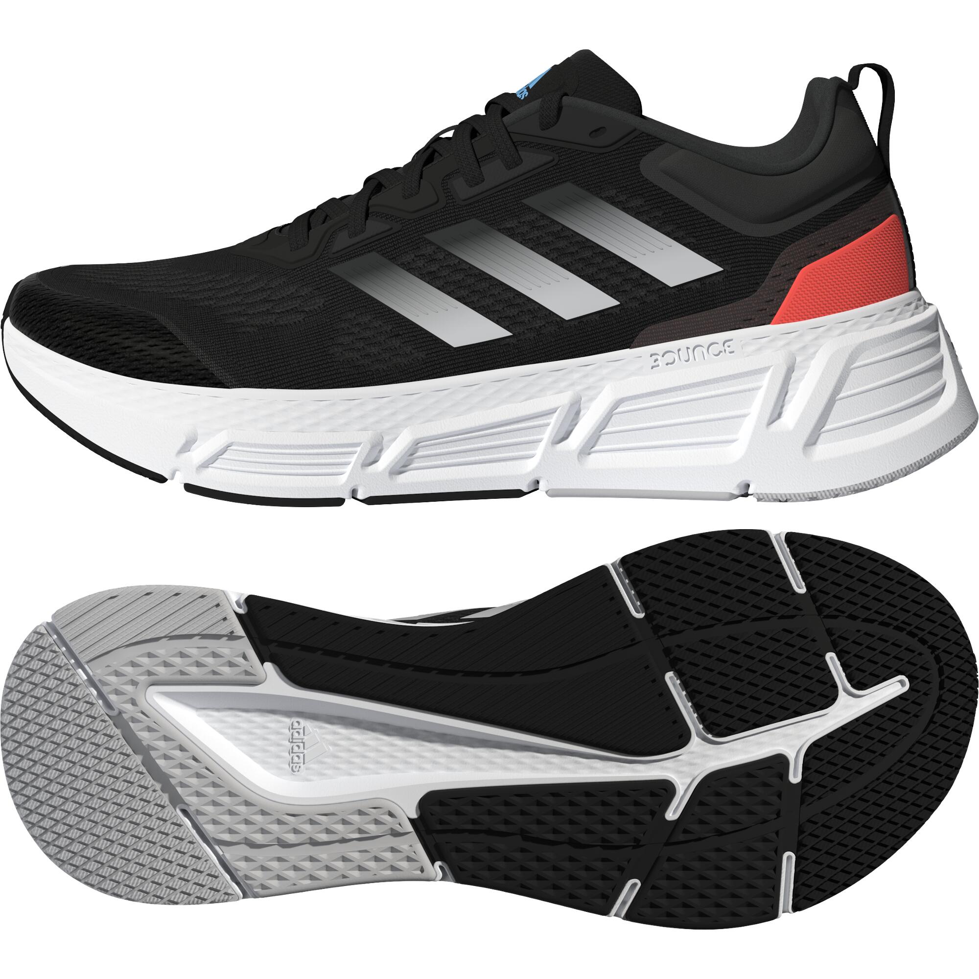 Scarpe running uomo Adidas QUESTAR nere ADIDAS | DECATHLON