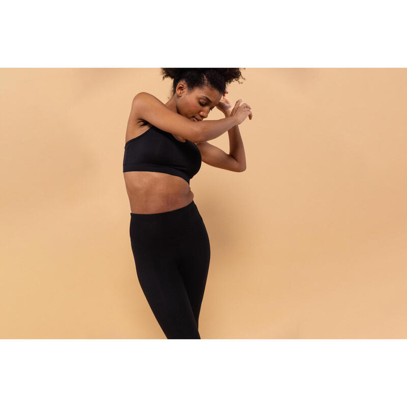 Kadın 7/8 Fitness Taytı - Füme Siyah