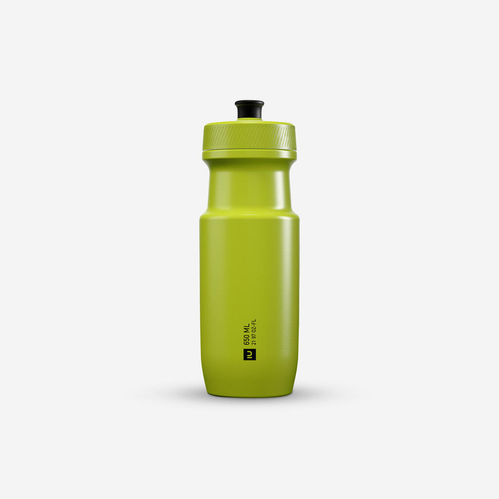 Riteņbraukšanas ūdens pudele “SoftFlow”, 650 ml, izmērs M, dzeltena