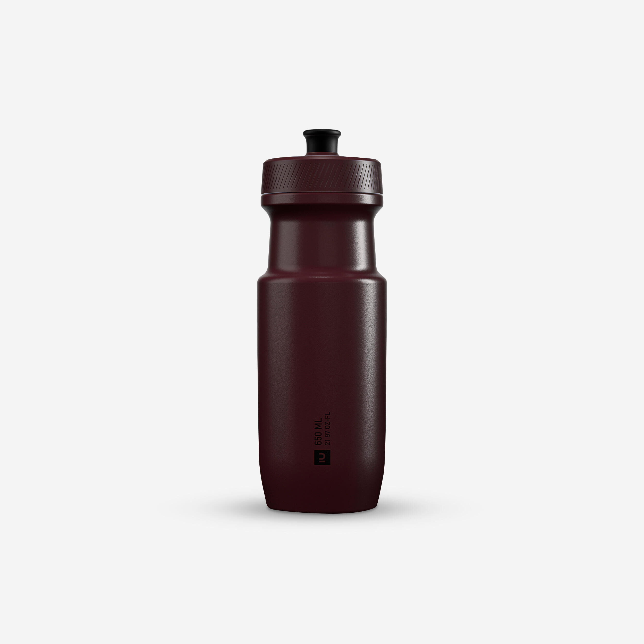 DECATHLON 650 ml Cycling Water Bottle SoftFlow M - Burgundy