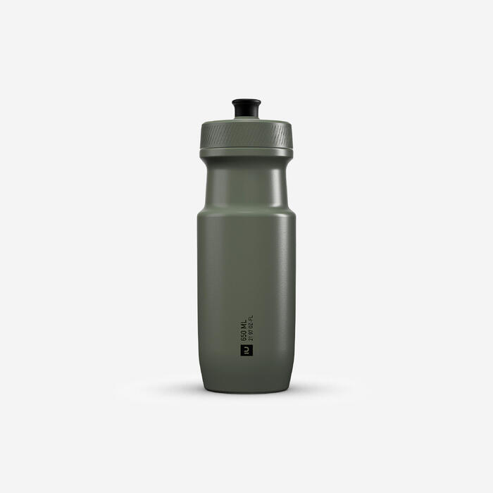 Road Cycling Water Bottle Triban Softflow M 650ml Green