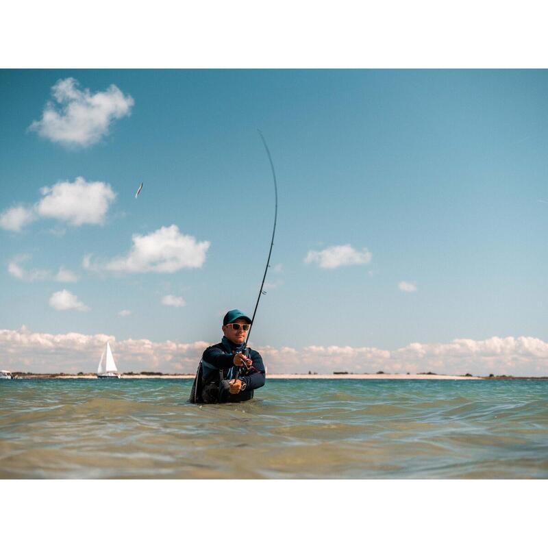 COMBO shad texan anchois ANCHO 70 6gr BLANC/DOS NOIR pêche en mer