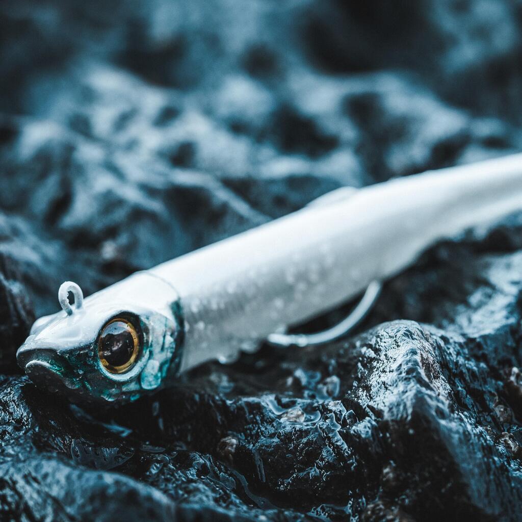 Sea fishing soft lures shad Texan anchovy ANCHO COMBO 120 50g Black/White back