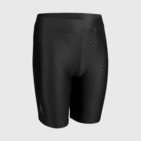 Sports tights with shorts - Black - Kids
