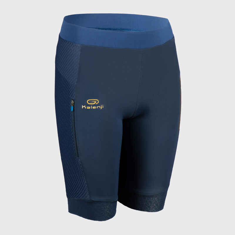 Laufshorts Tights Leichtathletik AT500 Kinder blau Laufshorts Tights Leichtathletik AT500 Kinder blau