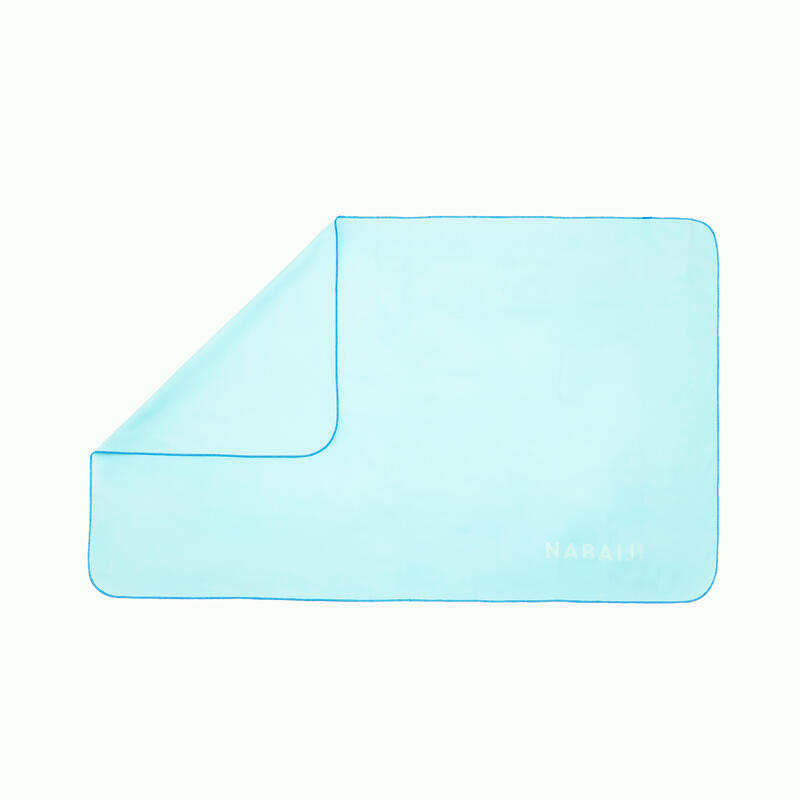 Mikrofiber Havlu - L Boy - Mavi - 80 × 130 cm
