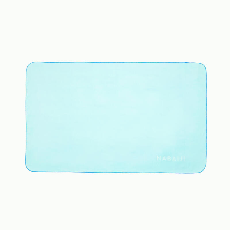游泳微纖維毛巾 L號 80 x 130 cm - 冰川藍色