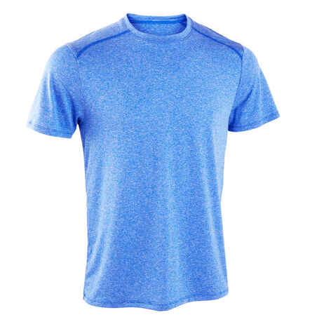 Vyriški orui laidūs kūno rengybos marškinėliai su apvalia apykakle, mėlyni