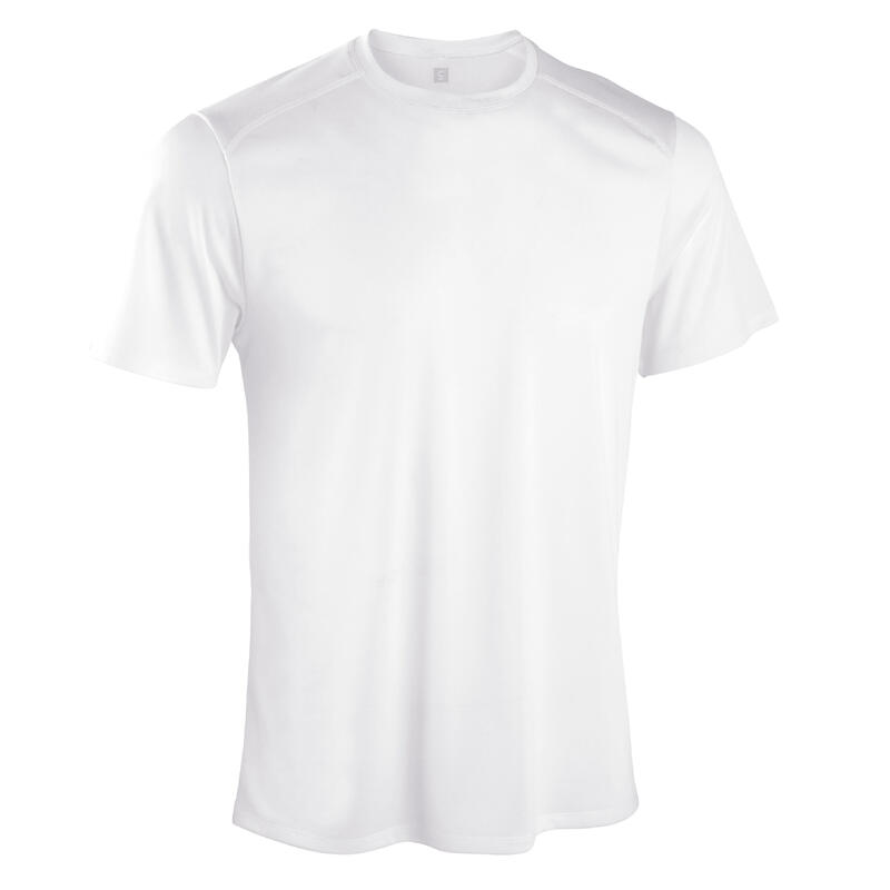 男款有氧健身訓練T恤FTS 100 - 白色