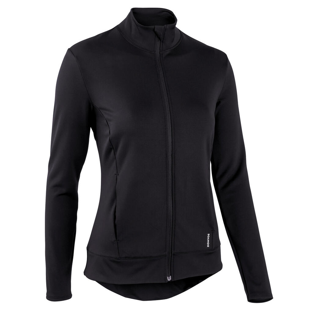 Chaqueta de fitness para Mujer Domyos 100 negro