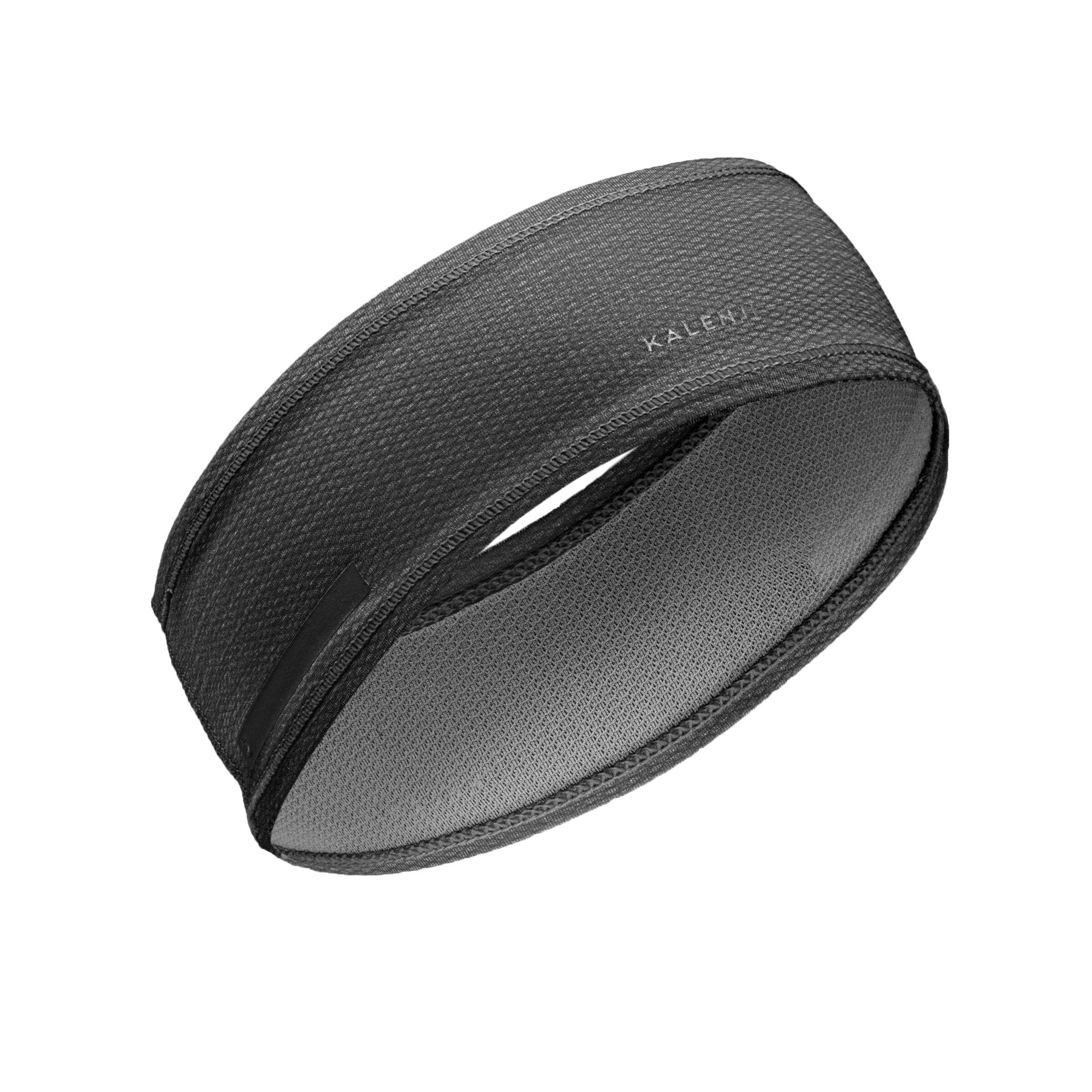 Men Women's KIPRUN running headband - black 1/3