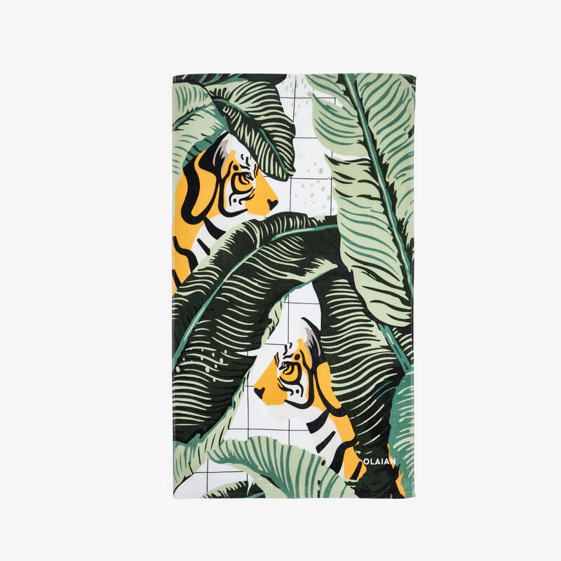 L 號印花毛巾（145 x 85 cm）－棕櫚葉款