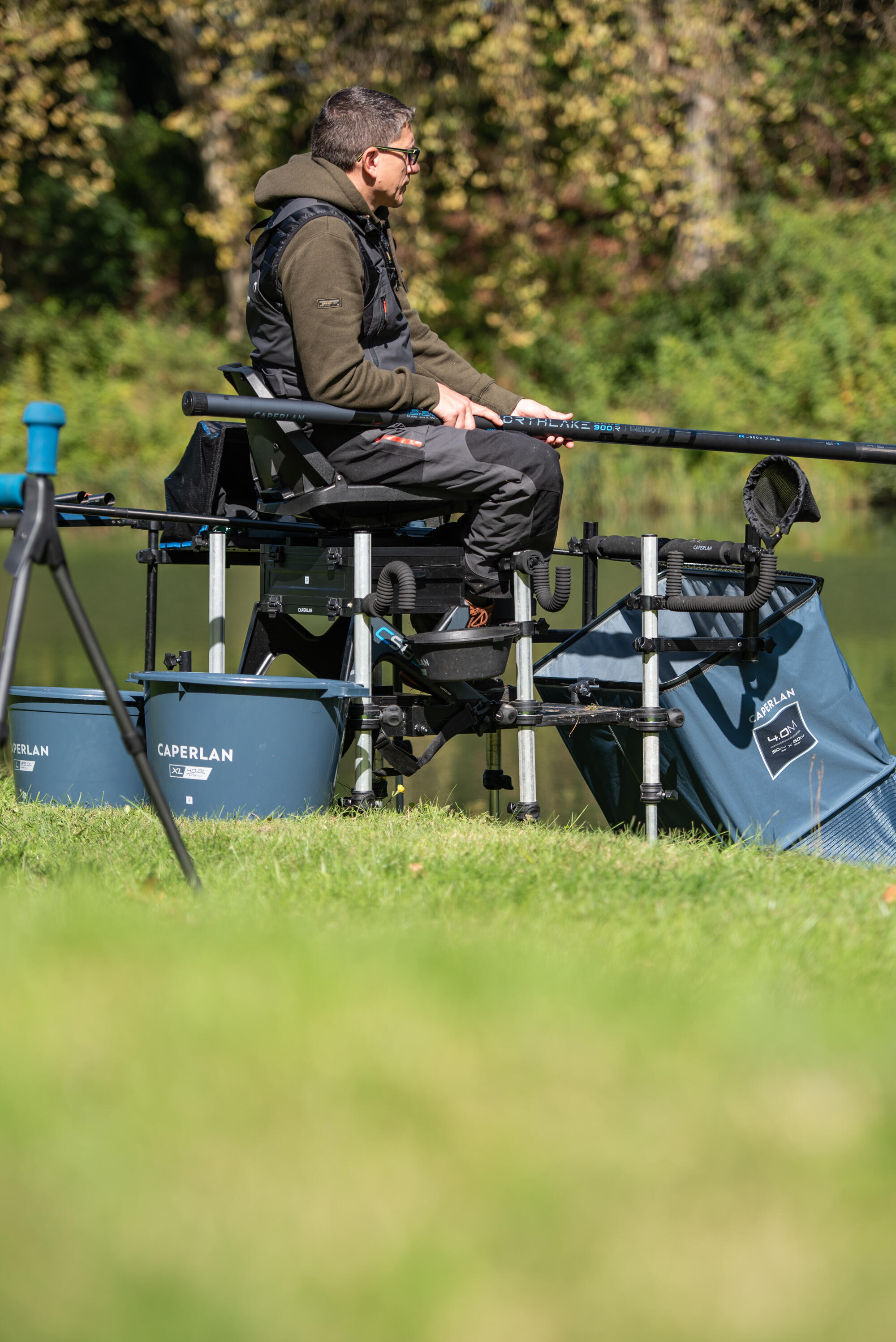 360° SWIVEL SEAT WITH BACKREST FOR CSB FISHING STATIONS 13/17