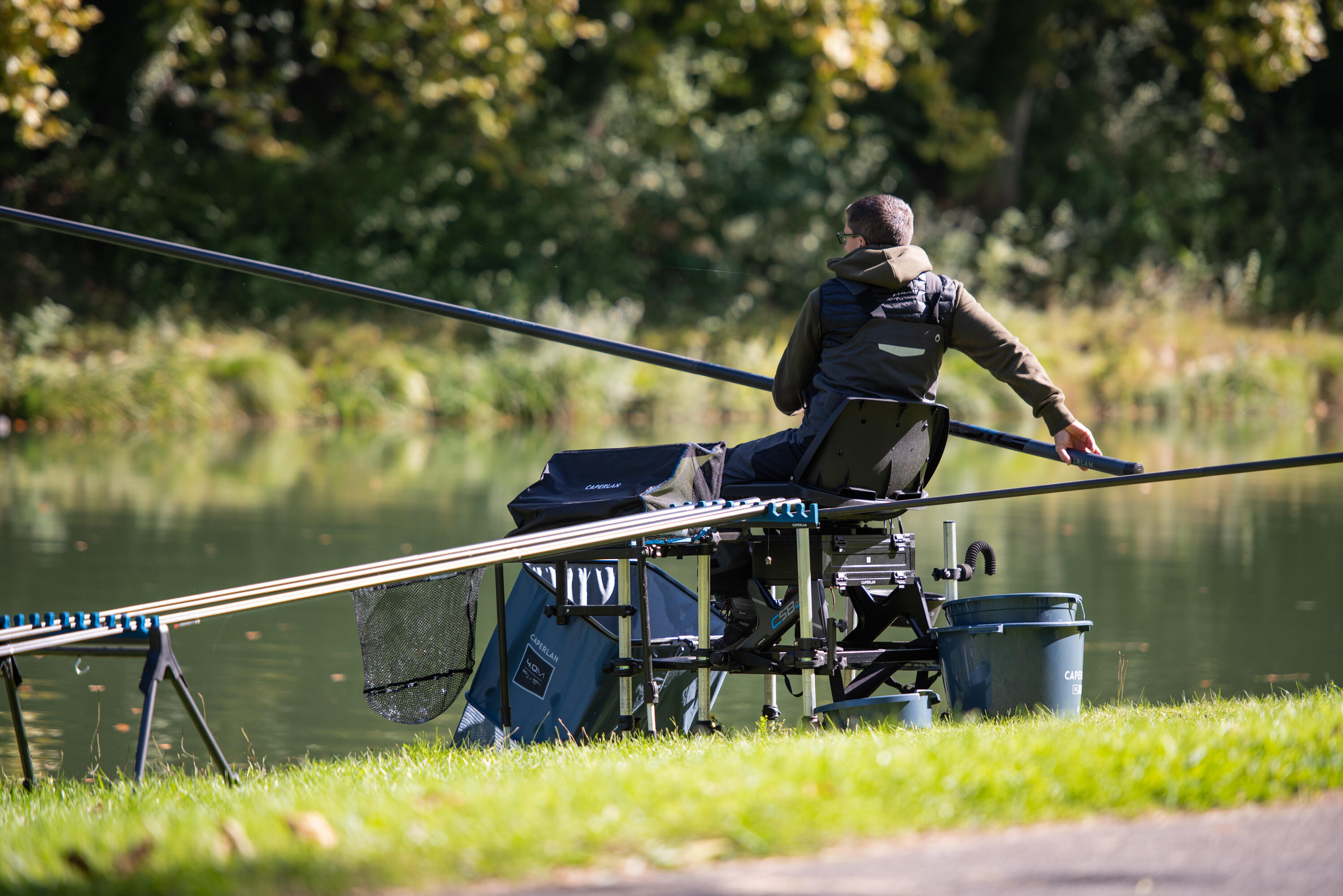 360° SWIVEL SEAT WITH BACKREST FOR CSB FISHING STATIONS 14/17