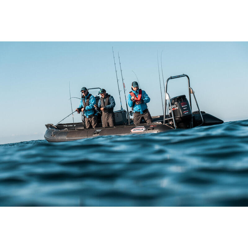 COMBO leurres souples shad texan ANCHO 120 50g dos noir/dos blanc pêche en mer