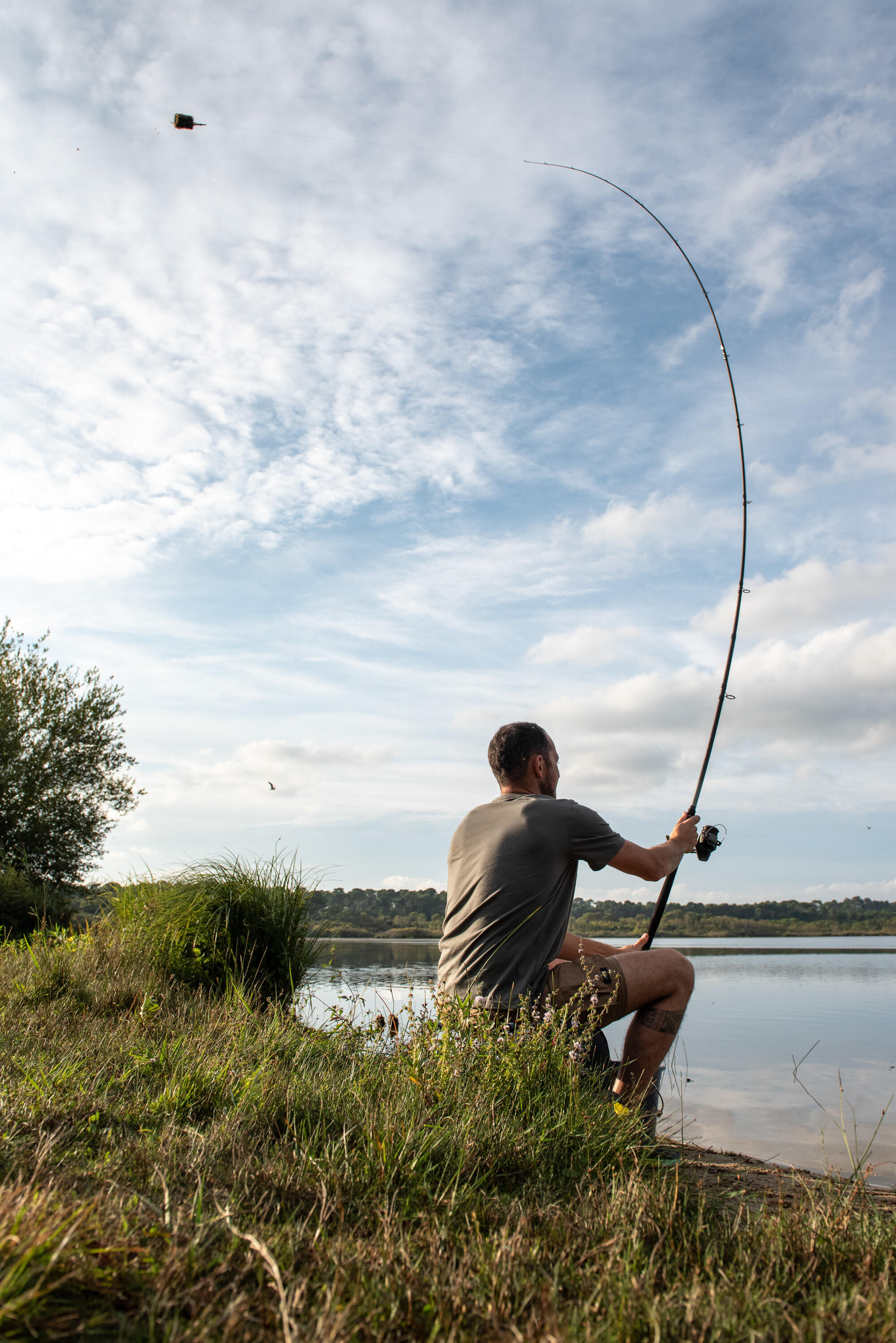 Conjunto de Pesca com Gaiola de Engodo Sensitiv 100 3,00 m 15/19