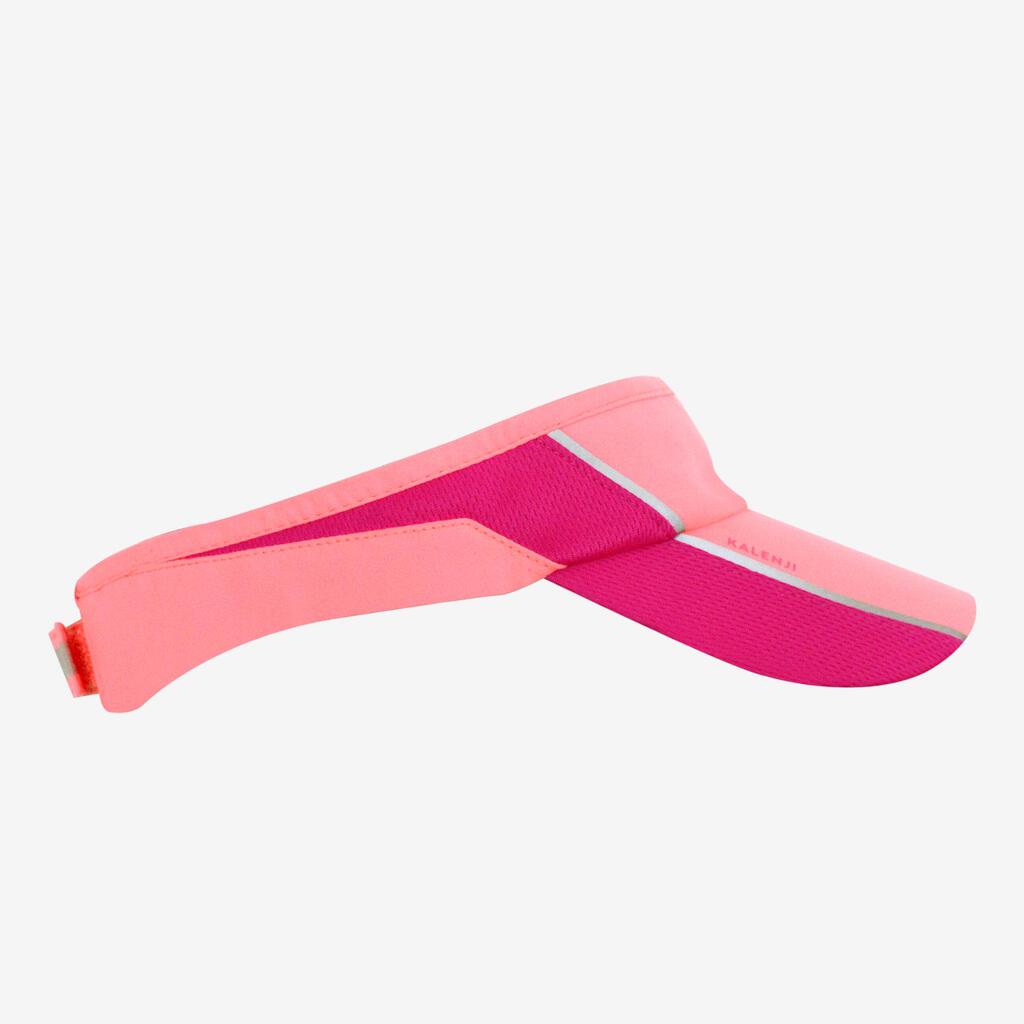 Adjustable running visor neon pink