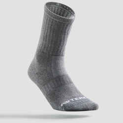 High Tennis Socks RS 500 Tri-Pack - Grey