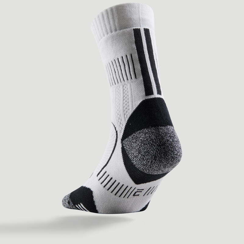 Vysoké tenisové ponožky RS900 bílé 3 páry