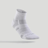 CHAUSSETTES DE SPORT MI-HAUTES ARTENGO RS 560 BLANC GRIS LOT DE 3