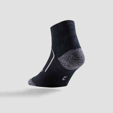 RS 900 Αθλητικές κάλτσες μεσαίου μήκους πακέτο των 3 Μαύρο/Λευκό